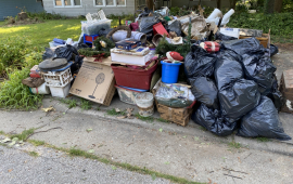 Trash pile in Leavenworth
