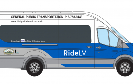 image of RideLV micro transit passenger van