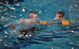 Swim lessons at the Riverfront Community Center