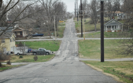 9th Street near Spruce Street is scheduled to receive granite seal treatment in 2021.