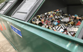 Cans at the Recycling Center