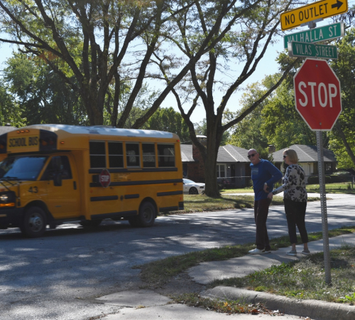 School bus on Vilas Street