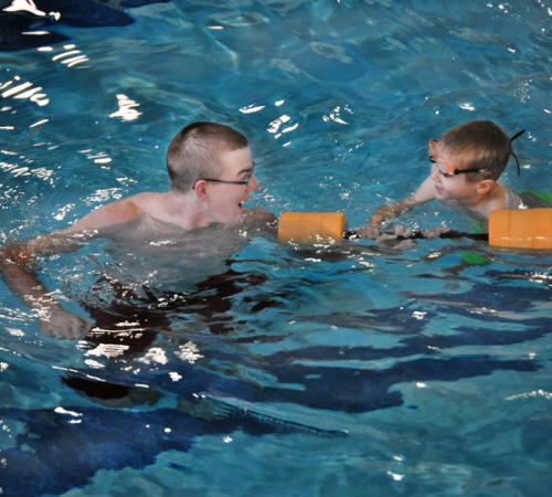 Swim lessons at the Riverfront Community Center