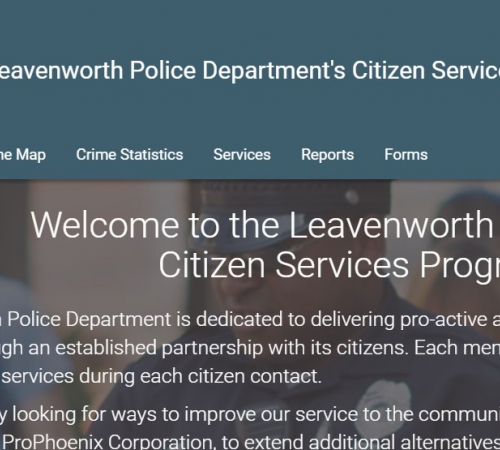 citizen services web page