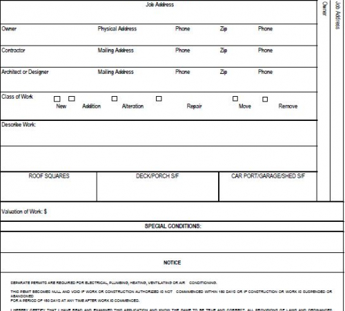 BUILDING PERMIT