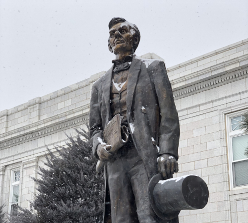 Lincoln statue at City Hall