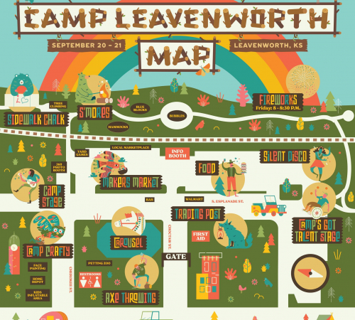 Camp Leavenworth map