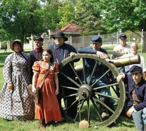 Characters Re-enacting Life from Buffalo Bill Days