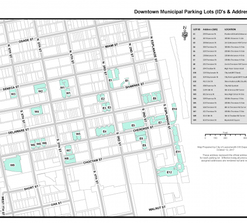 Downtown City Parking Lots