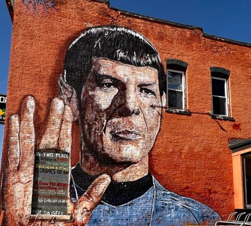 Spock mural