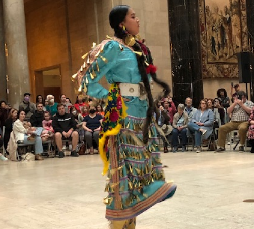 First Nations dancer