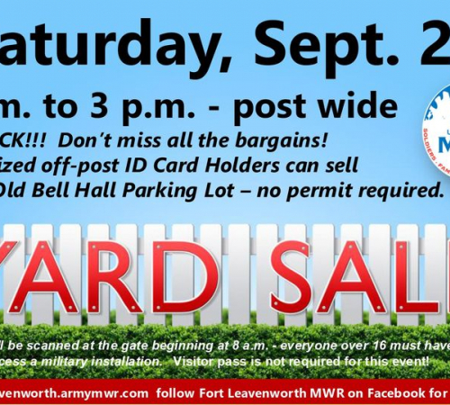 Fort Leavenworth Yard Sale
