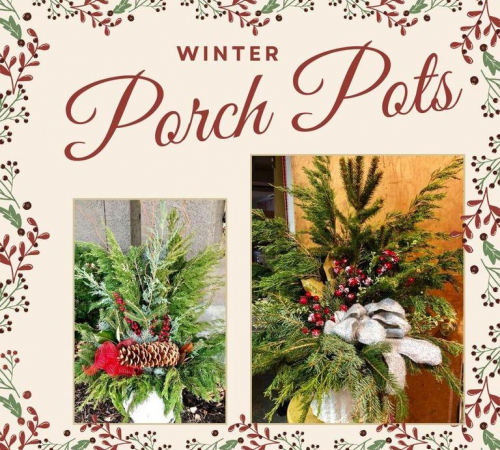 Winter Porch Pots Workshop