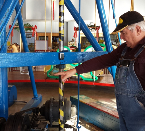 Ron Naylour, CW Parker Carousel volunteer