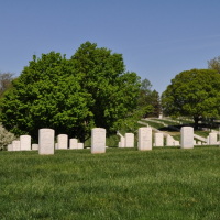Grave stones at Leavenworth National Cemetery