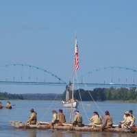 Lewis and Clark on the MO River