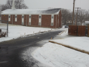 Snow covered road