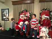 Santa with kids