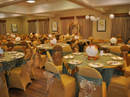 Fall Wedding reception in the Riverview Room