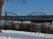 snow by Centennial Bridge