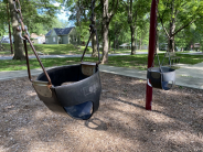 swings at Jefferson Park