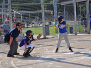 batter at the plate playing baseball at Sportsfield