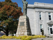 statue in spring