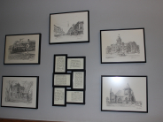 Historical Black and white photos in the Courthouse