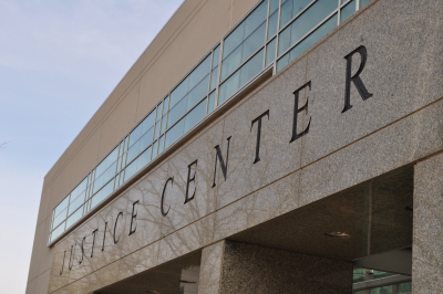 Justice Center building front