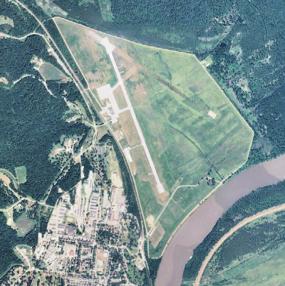 Overhead satellite photo of Sherman Army Air Field