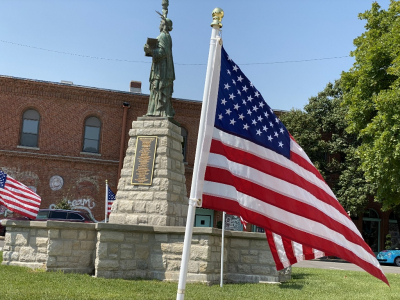 American flag at City Hall