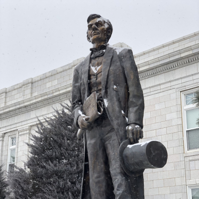 Lincoln statue at City Hall