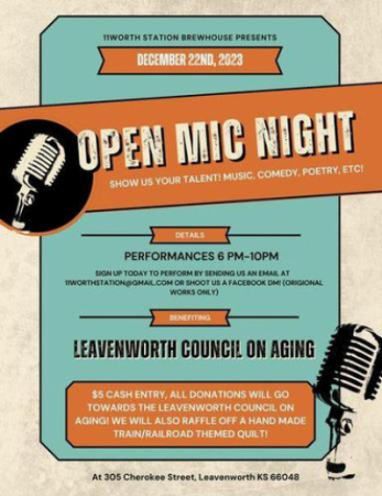 11Worth Station Brewhouse presents Open Mic Night