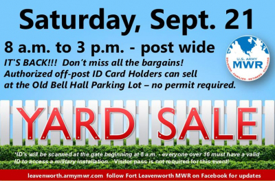 Fort Leavenworth Yard Sale