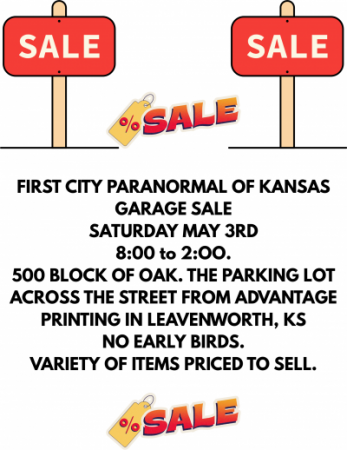 Garage Sale with First City Paranormal of Kansas