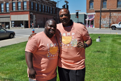 Mayor with Camp Leavenworth T-shirt