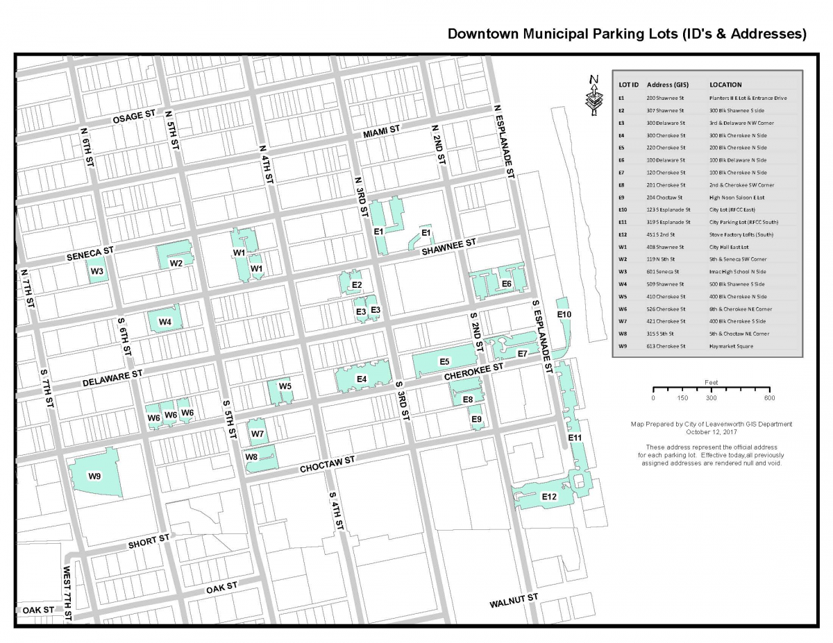 Downtown City Parking Lots