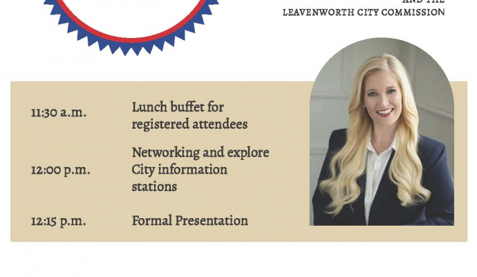This is a flyer including a picture of the mayor with agenda information